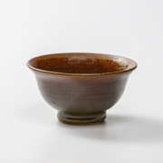 萩焼(伝統的工芸品)小鉢鉄赤釉朝顔