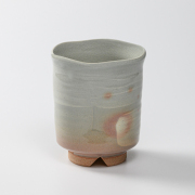 萩焼(伝統的工芸品)大湯呑刷毛姫筒ヘラメNo101