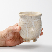 萩焼(伝統的工芸品)大湯呑鬼萩化粧荒呉器えくぼNo112