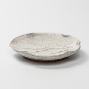 萩焼(伝統的工芸品)銘々皿鬼萩木の葉