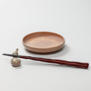 ☆新品☆萩焼 厚東建信作 銘々皿5客揃 萩焼(伝統的工芸品)銘々皿刷毛姫五岳桜紋