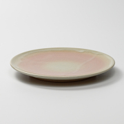 萩焼(伝統的工芸品)平皿中姫萩丸