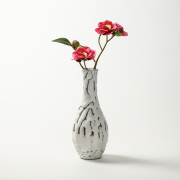 萩焼(伝統的工芸品)花入鬼白松曽呂利No1407