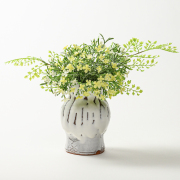 萩焼(伝統的工芸品)花入小鬼白松中蕪No1443