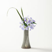 萩焼(伝統的工芸品)花入小細手刷毛青円錐形No1452