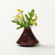 萩焼(伝統的工芸品)豆花入鉄赤釉赤富士No1552