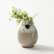 掛花　花瓶　花入　吊り花　銘有　萩焼　茶道具　茶室 ◎【茶器/茶道具 花入れ 置用】 萩焼き 萩耳付又は白萩耳付 小松