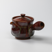 萩焼(伝統的工芸品)急須中鉄赤釉筒鉄砲口No179