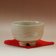 萩焼(伝統的工芸品)抹茶碗刷毛姫荒半筒