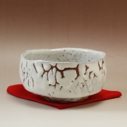 萩焼　抹茶茶碗 萩焼(伝統的工芸品)の抹茶碗(上)