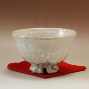 NO526 萩焼 茶碗 抹茶碗 萩焼(伝統的工芸品)の抹茶碗(上)