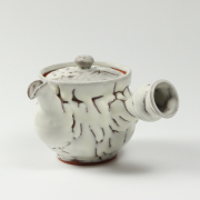 萩焼(伝統的工芸品)急須大鬼白松丸鉄砲口No185