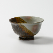 萩焼(伝統的工芸品)飯碗小掛分け(御本手＆鉄釉)朝顔No307