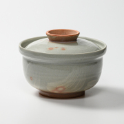 萩焼(伝統的工芸品)蓋付どんぶり刷毛姫丸No451