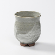 萩焼(伝統的工芸品)湯呑小刷毛青丸No4