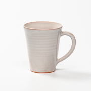 萩焼(伝統的工芸品)マグカップ小白姫末広碁笥底No571