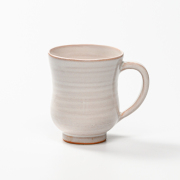 萩焼(伝統的工芸品)マグカップ小白姫胴締No572