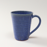 萩焼(伝統的工芸品)マグカップ大透青釉末広碁笥底No592