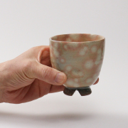 萩焼(伝統的工芸品)フリーカップ御本手呉器えくぼNo774