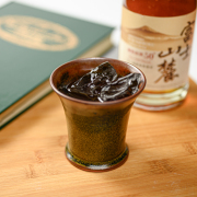 萩焼(伝統的工芸品)フリーカップ大金黒星釉端反鍔高台No782