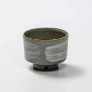 萩焼(伝統的工芸品)ぐい呑刷毛青筒No803