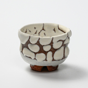 萩焼(伝統的工芸品)ぐい呑鬼白特胴締No818