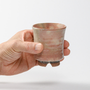 萩焼(伝統的工芸品)湯呑小御本手端反