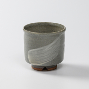 萩焼(伝統的工芸品)小湯呑刷毛青筒No94