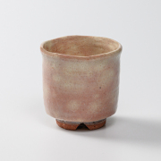 萩焼(伝統的工芸品)小湯呑御本手筒No95