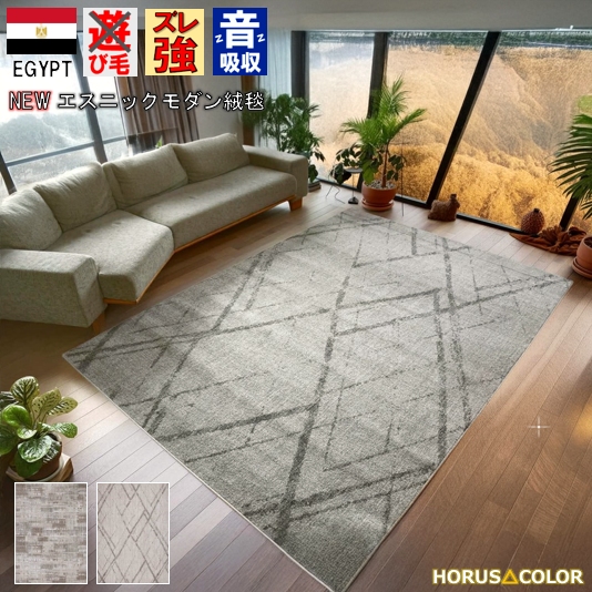 最終価格 絨毯 じゅうたん 4.5畳 240×240cm カーペット ラグ おしゃれ 厚手 ウィルトン織 ナチュラルモダン クール リビング ダイニング 防音 海外 柄 輸入 送料無料 丸巻き オリジナル 当社在庫 【サロジニ240×240】