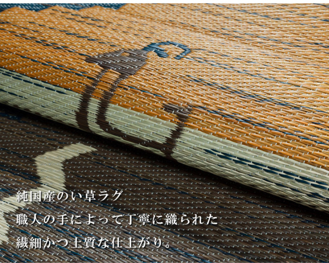 い草 ラグカーペット 純国産 おしゃれデザイン ゴザ 和モダン 抗菌防臭 ござ 長方形 品名 Fダーウィン 約191 250cm 北海道 絨毯 ラグ専門店 大漁カーペット