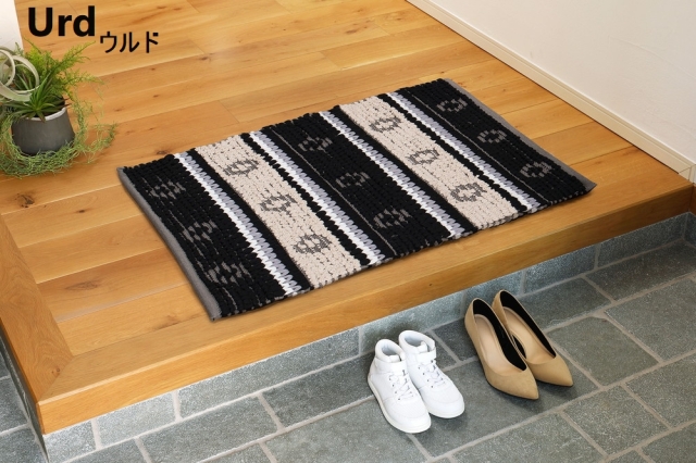 玄関マット おしゃれ インド綿 60x90 北欧 ナチュラル アフリカン 室内 コットン 天然素材 マット 品名 Viajero ビアヘロシリーズ 60 90cm 北海道 絨毯 ラグ専門店 大漁カーペット