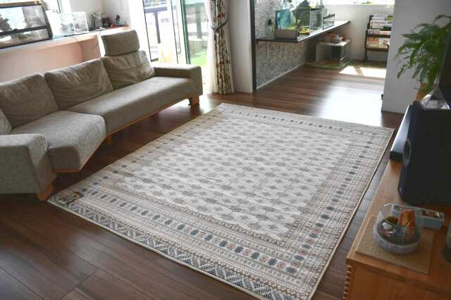 ゴブラン ラグ ラグマット おしゃれ 夏物 3畳 三畳 0 250 ボハラ柄 防音 厚手 カーペット 絨毯 じゅうたん 夏用 クッション ゴブラン織り 品名 T ラホール 約3畳 ２００ ２５０cm 北海道 絨毯 ラグ専門店 大漁カーペット