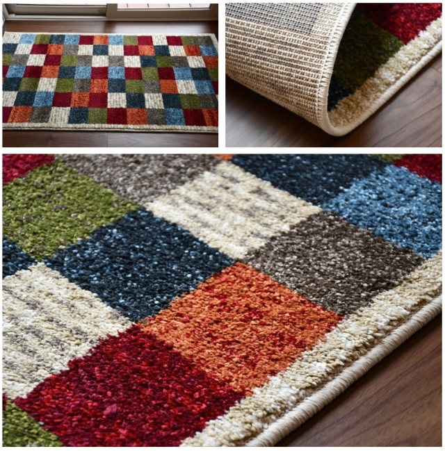 玄関マット ラグ 北欧 おしゃれ 1畳 カーペット 80×150 絨毯