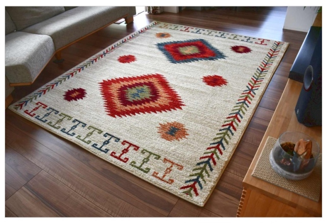 絨毯赤 ベージュ Amazon | ラグ 赤 絨毯 200x290cm 約 4畳 カーペット 花柄