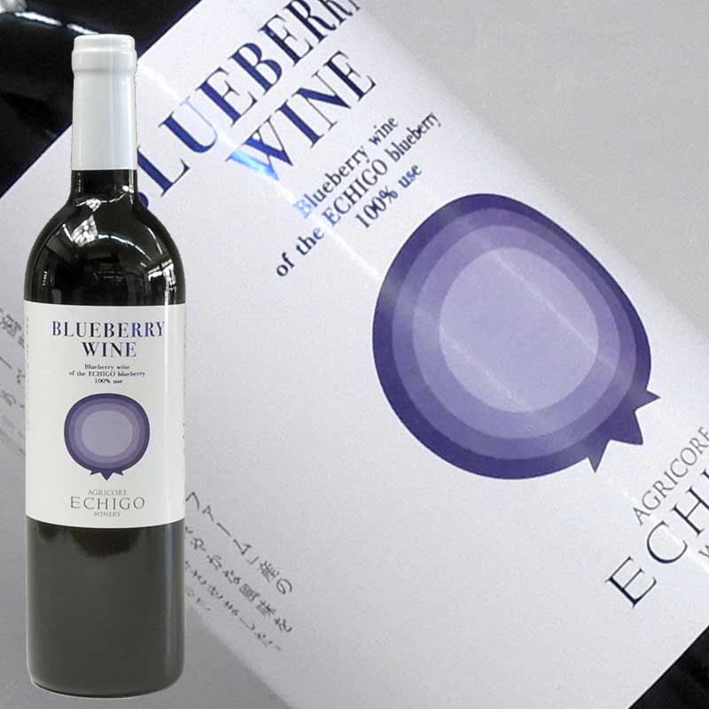 越後ワイン 雪室貯蔵 ブルーベリーワイン 750ml