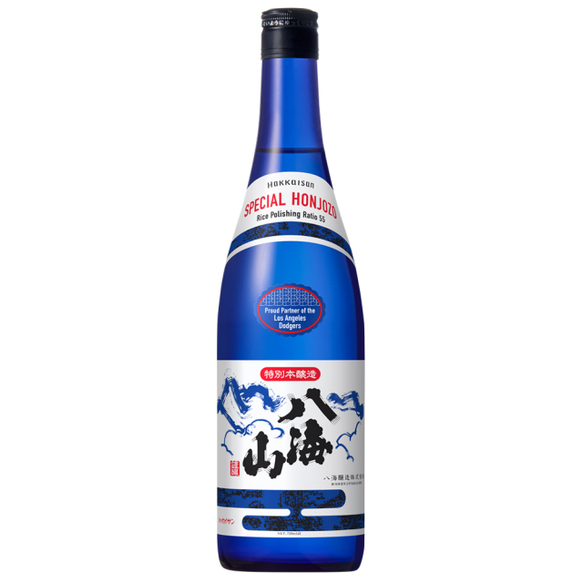 ドジャース公式日本酒 八海山 特別本醸造 ブルーボトル 720ml