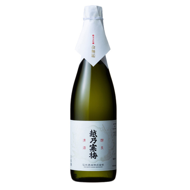越乃寒梅　金無垢　純米大吟醸　1800ml 越乃寒梅 純米大吟醸酒 金無垢 1.8L | 越乃寒梅（石本酒造
