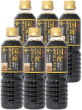 山崎醸造 国産丸大豆しょうゆ 500ml×6本