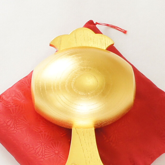 純金箔製福こづち