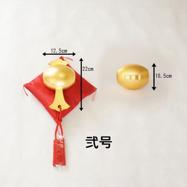 純金箔製福こづち弐号