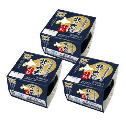 【定期購入】北の大豆　小粒納豆セット２個パック×3セット（たれ・からし付)