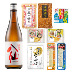陸奥八仙（赤ラベル）と燻製豆腐セット