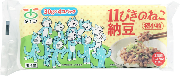 11ぴきのねこ 納豆極小粒 30g×4コパック 11ぴきのねこ納豆
