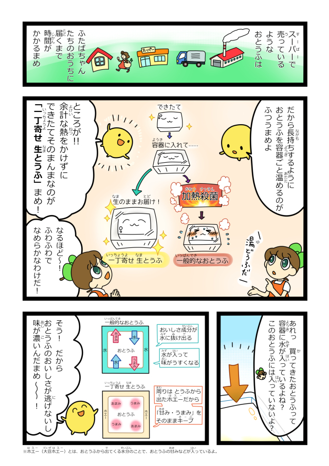 一丁寄せ生とうふ 360g×1個 生とうふマンガ2P
