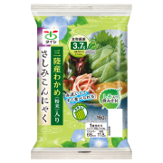 「春夏限定商品」三陸産わかめ（粉末）入り　さしみこんにゃく