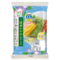 「春夏限定商品」三陸わかめ（粉末）入りそうめん風こんにゃく