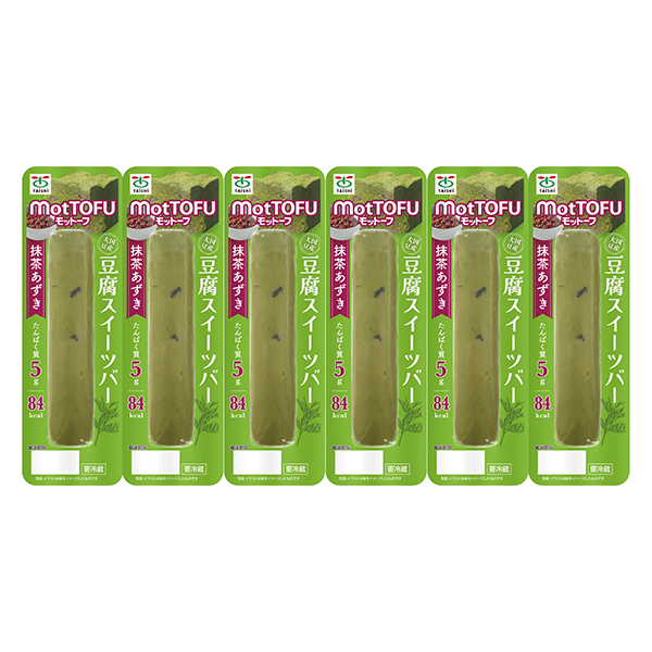 【定期購入】motTOFU国産豆腐スイーツバー抹茶あずき　６本