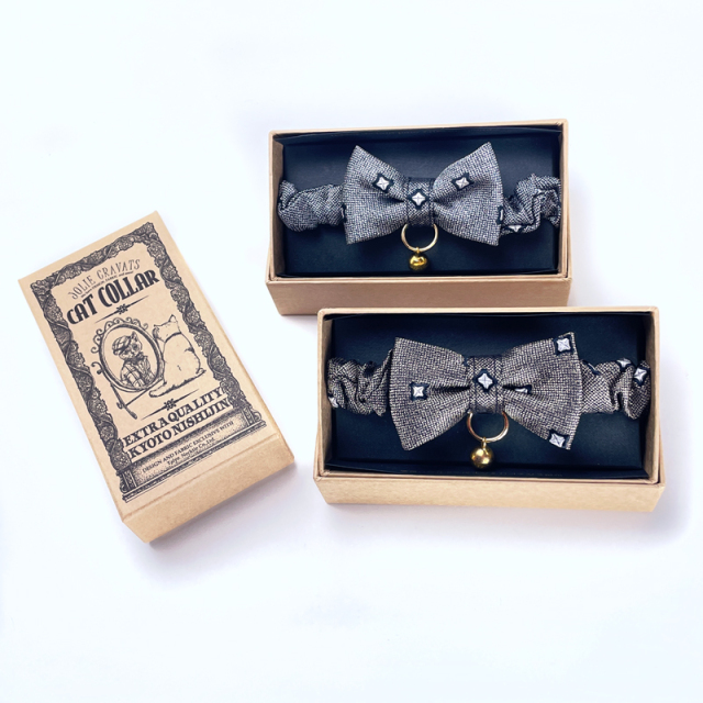 京都・西陣織 猫ちゃん用蝶ネクタイ 『JOLIE CRAVATS(ジョリ―クラバッツ)』