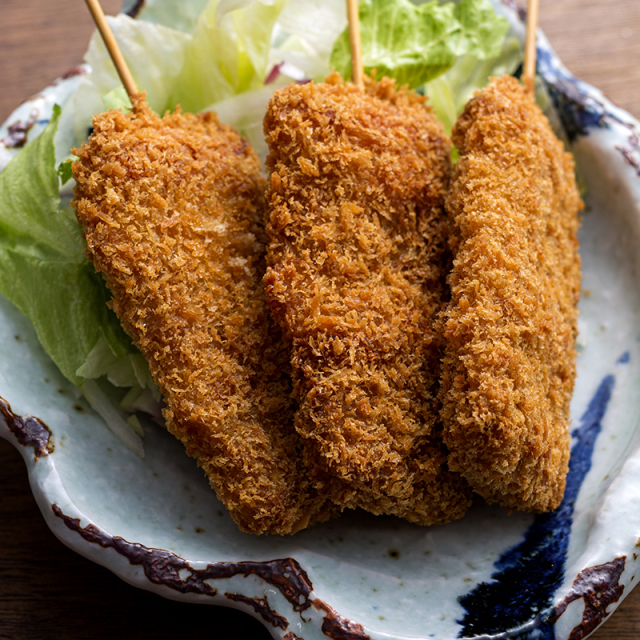 お肉屋さんの自家製串カツ 1本【冷凍便配送】
